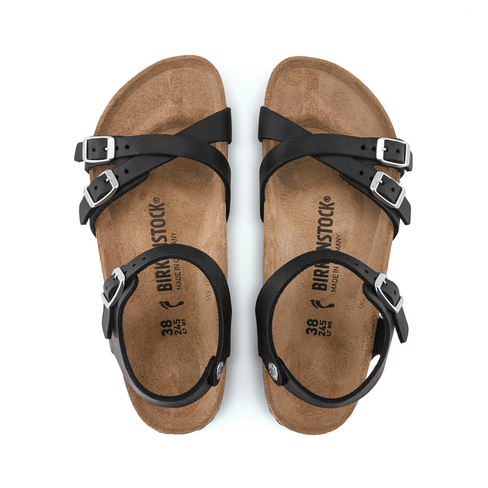 Birkenstock Australia Kumba Black Oiled Leather top view