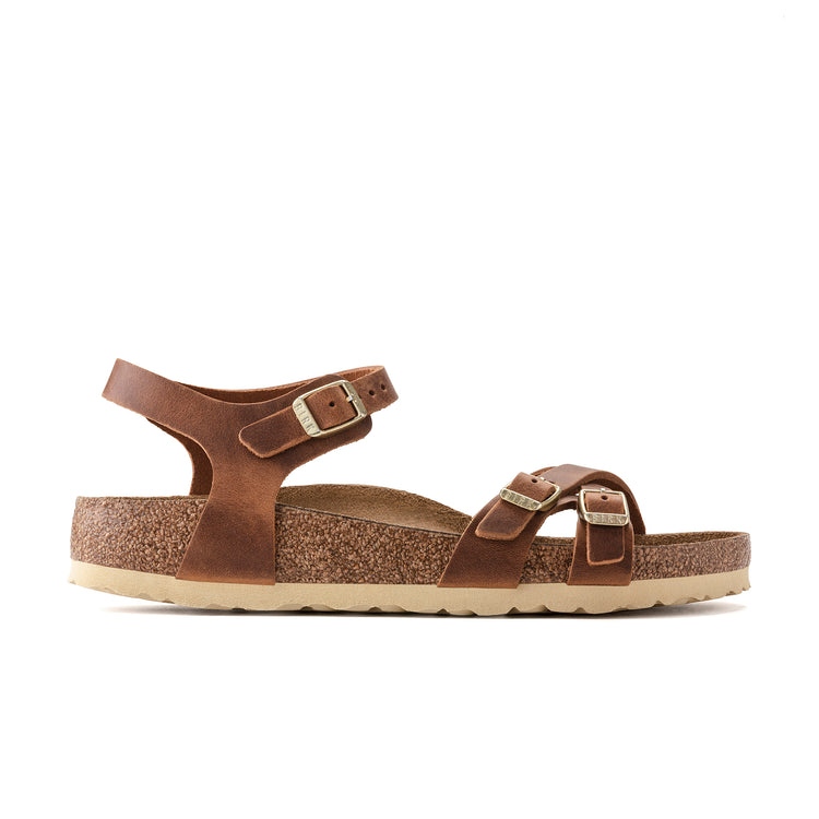 Birkenstock Australia Kumba Cognac Oiled Leather side view