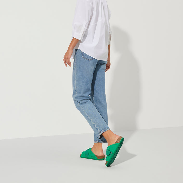 kyoto bold green suede leather on model 2 1022299 1022370