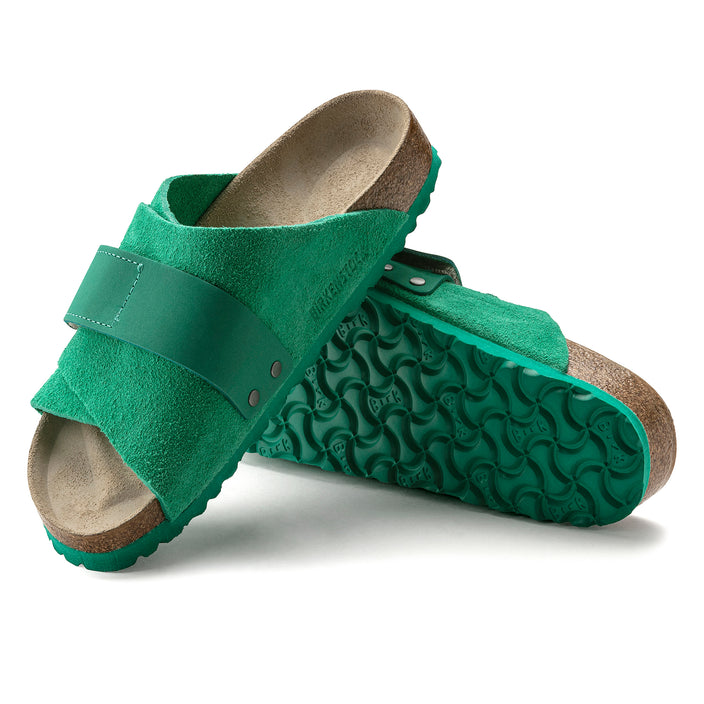 Birkenstock Kyoto Bold Green Suede/Nubuck Leather sole view
