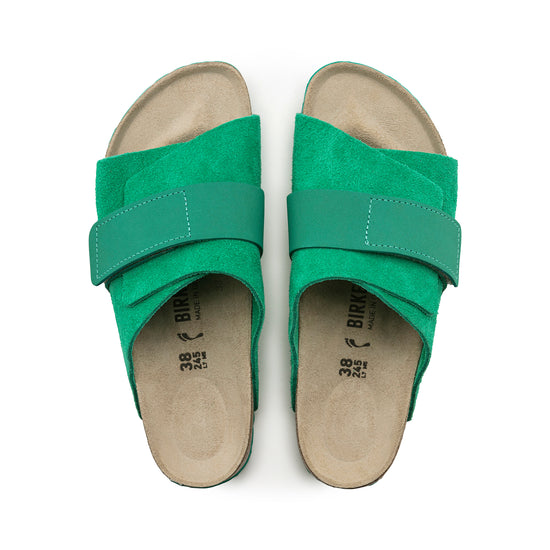 Birkenstock Kyoto Bold Green Suede/Nubuck Leather top view