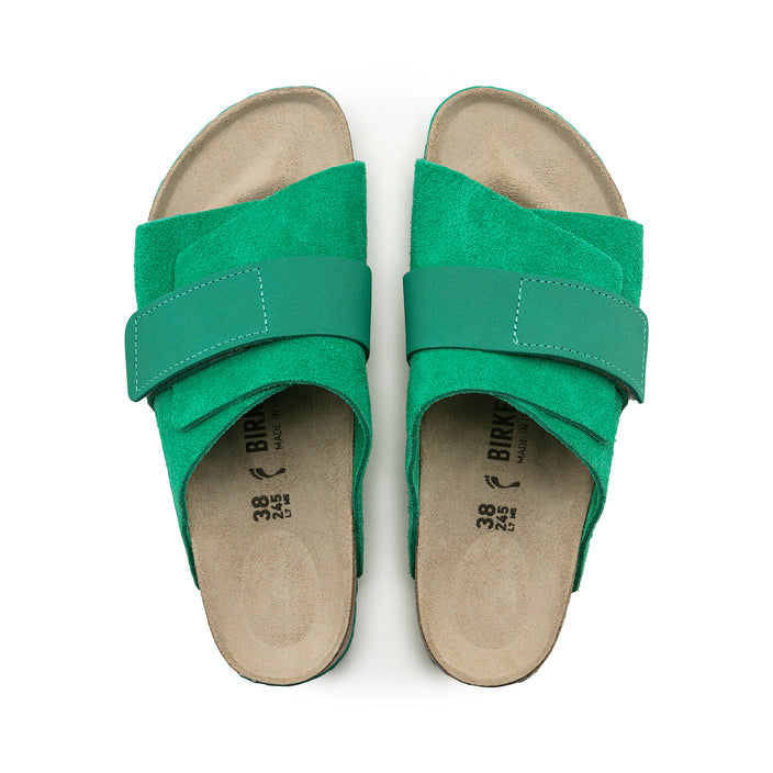 Birkenstock Kyoto Bold Green Suede/Nubuck Leather top view
