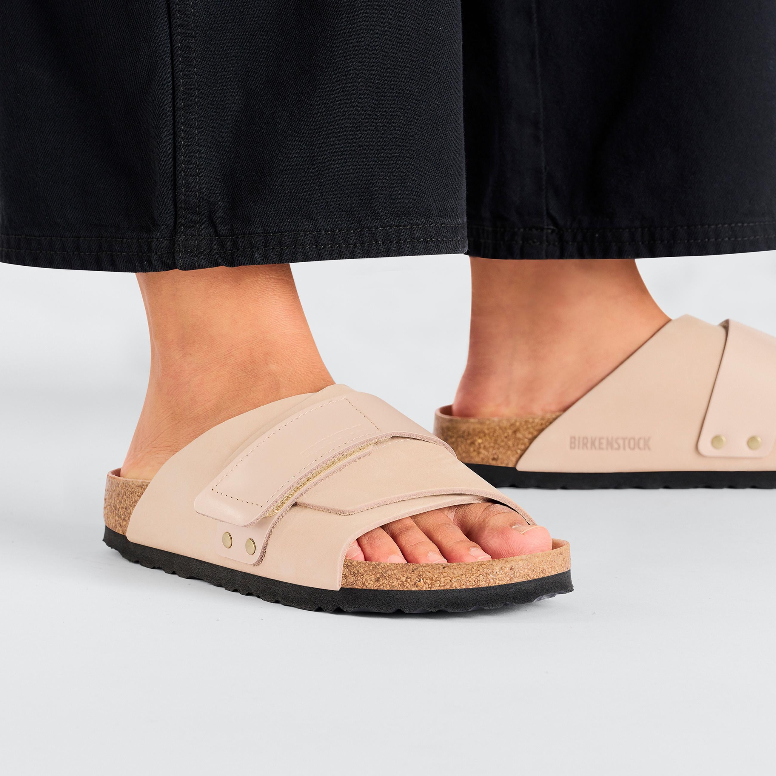 Birkenstock Kyoto High Shine New Beige Nubuck Leather