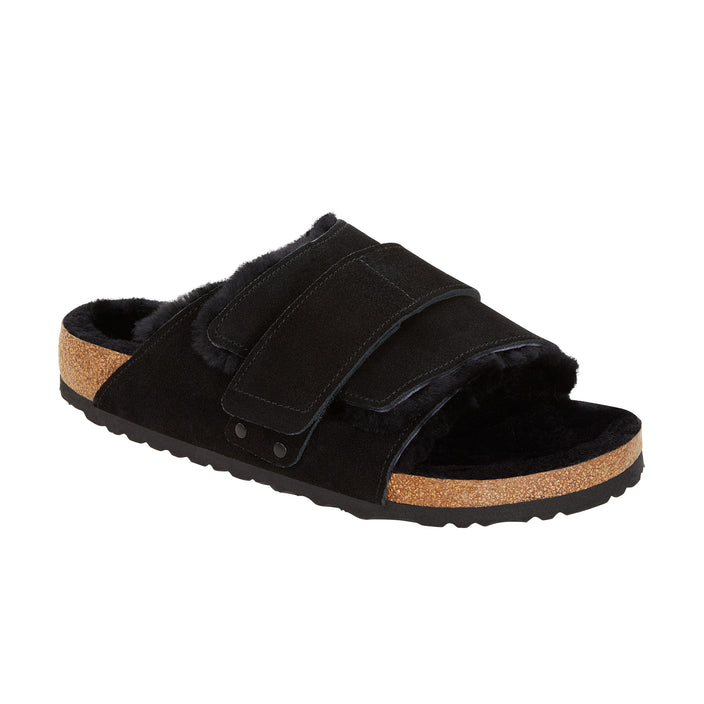 Birkenstock Kyoto Shearling Black Suede Leather/Shearling