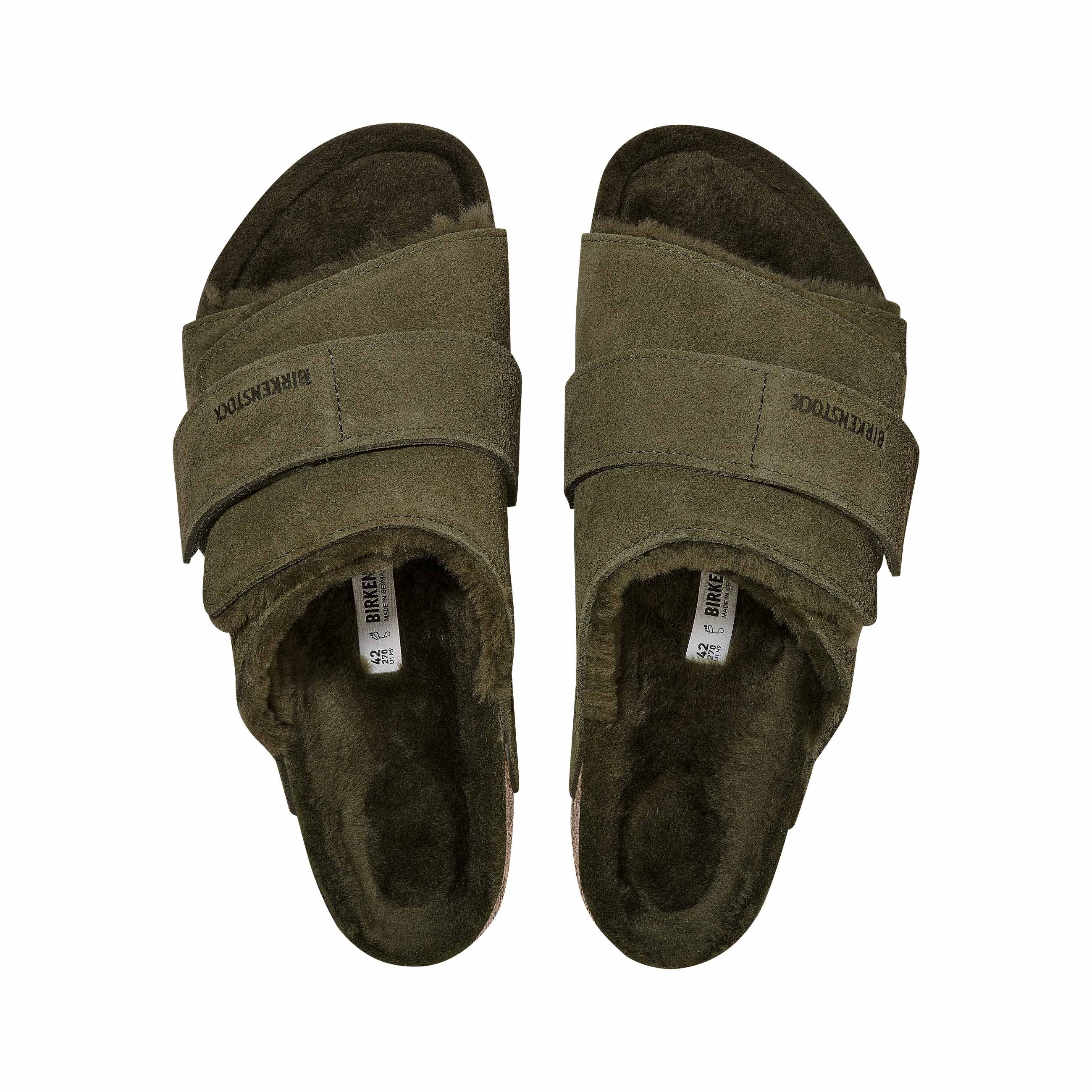 BIRKENSTOCK/KYOTO[キョウト]/THYME 新品 43 28.0 Birkenstock Kyoto Shearling Thyme Suede Leather/Shearling