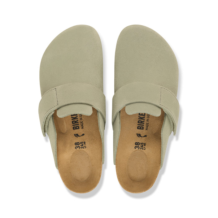 Birkenstock Australia Loma Faded Khaki Suede Leather Top View