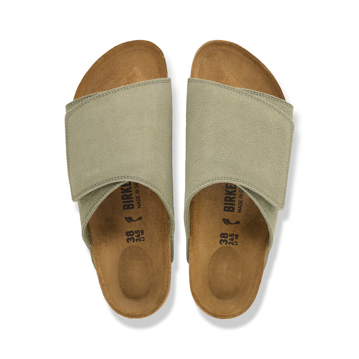 Birkenstock Australia Solana Faded Khaki Suede Leather Top View