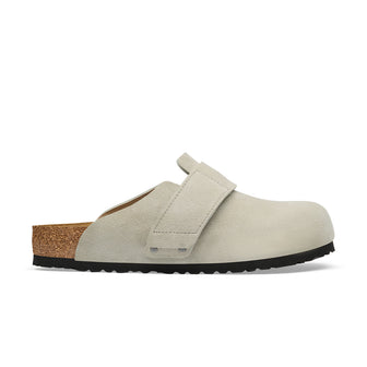 Birkenstock Australia Loma Oyster Suede Leather Side View