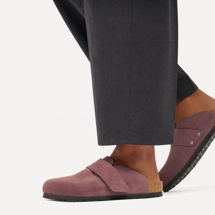 Birkenstock Australia Loma Pepper Suede Leather On Model 1