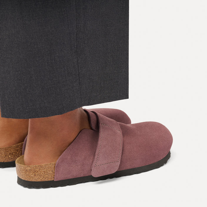 Birkenstock Australia Loma Pepper Suede Leather On Model 2