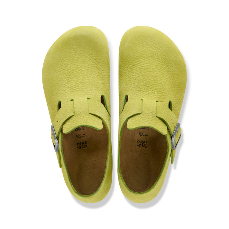Birkenstock Australia London Archive Mid Green Tumbled Nubuck Leather top view