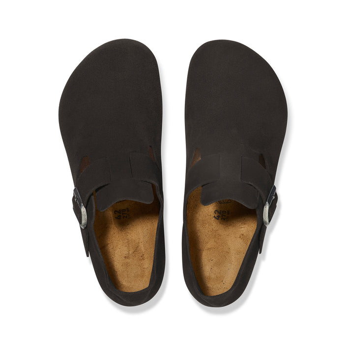 Birkenstock Australia London Black Suede Leather top view