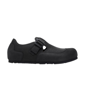 London Nova Black Textile/Nubuck Leather