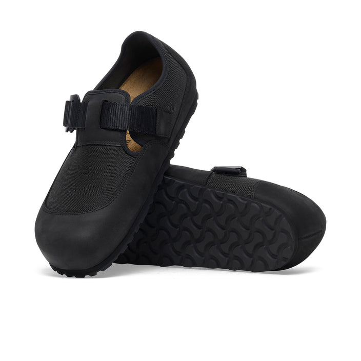 Birkenstock Australia London Nova Black Textile/Nubuck Leather sole view