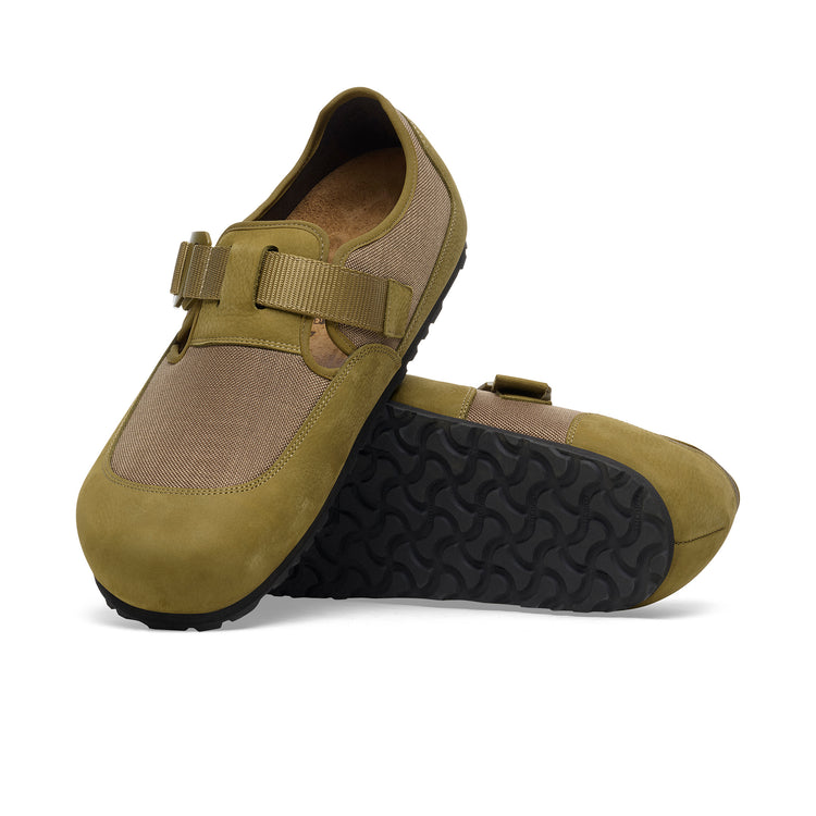 Birkenstock Australia London Nova Pine Green Textile/Nubuck Leather sole view