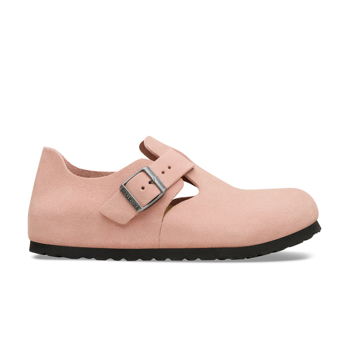 Birkenstock Australia London Pink Clay Suede Leather side view