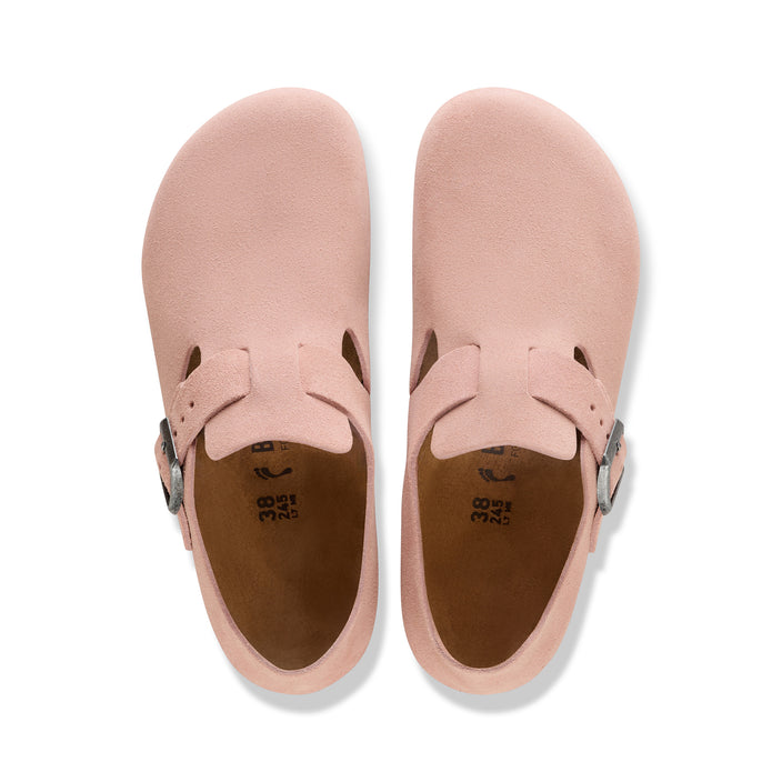 Birkenstock Australia London Pink Clay Suede Leather top view