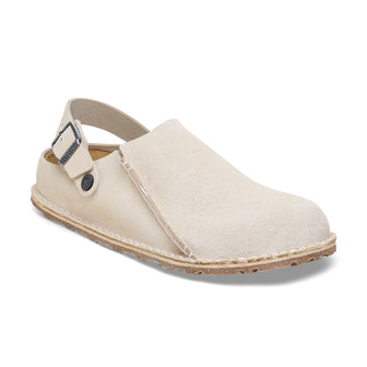Birkenstock Lutry Eggshell Suede Leather 