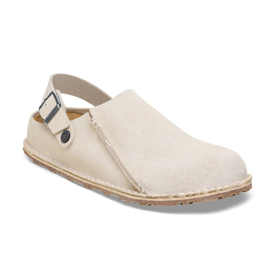 Birkenstock Lutry Eggshell Suede Leather