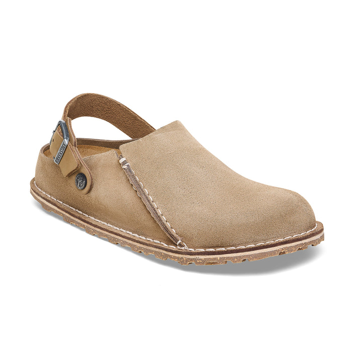 Birkenstock Lutry Grey Taupe Suede Leather 