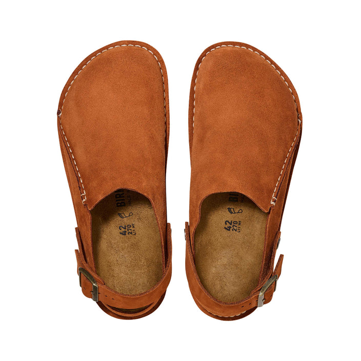 Birkenstock Lutry Mink Suede Leather top view