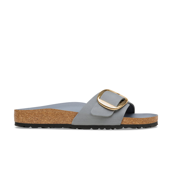 Birkenstock Australia Madrid Big Buckle Basalt Grey Oiled Leather side view
