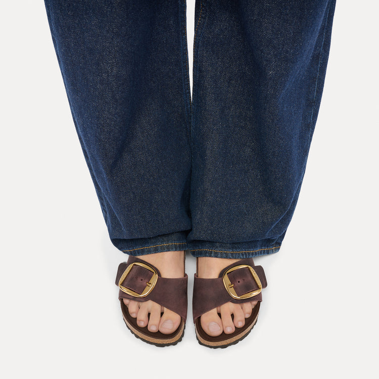 Birkenstock Australia Madrid Big Buckle Habana Oiled Leather On Model 2 View