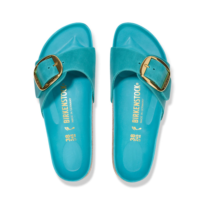 Birkenstock Madrid Big Buckle Biscay Bay Oiled Leather top view