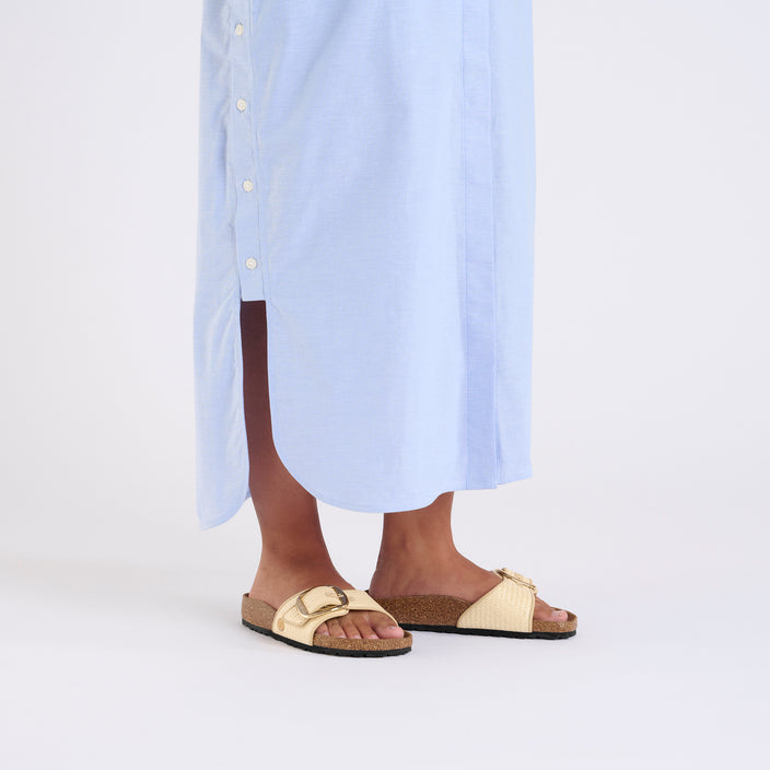 madrid big buckle raffia natural textile on model 2 1029035 1029063