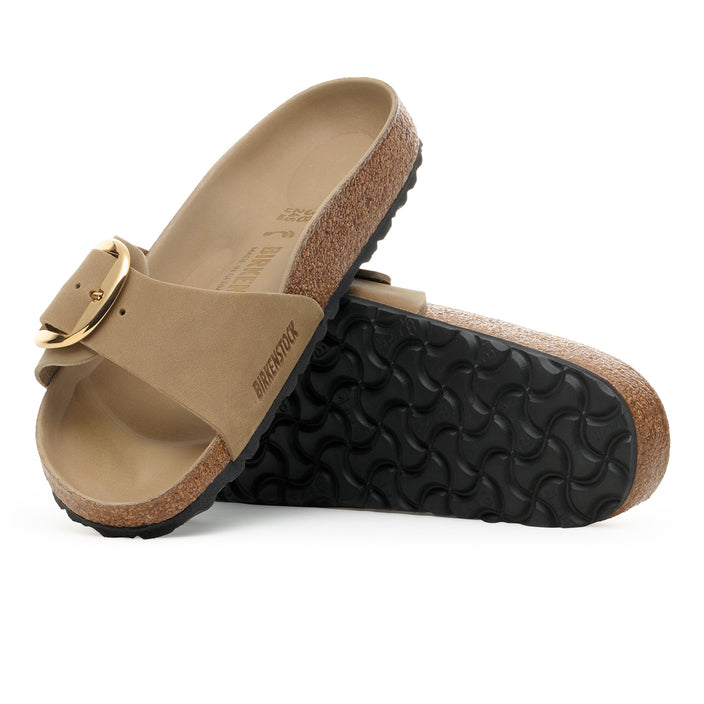 Birkenstock Madrid Big Buckle Tabacco Brown Oiled Leather sole view