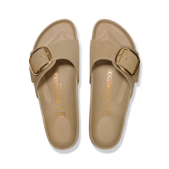 Birkenstock Madrid Big Buckle Tabacco Brown Oiled Leather top view