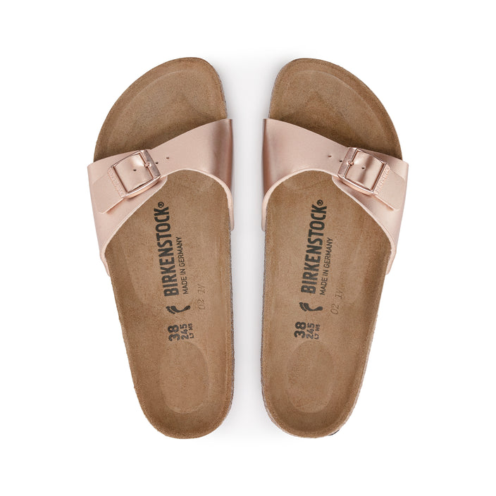 Birkenstock Madrid Copper Birko-Flor Top View
