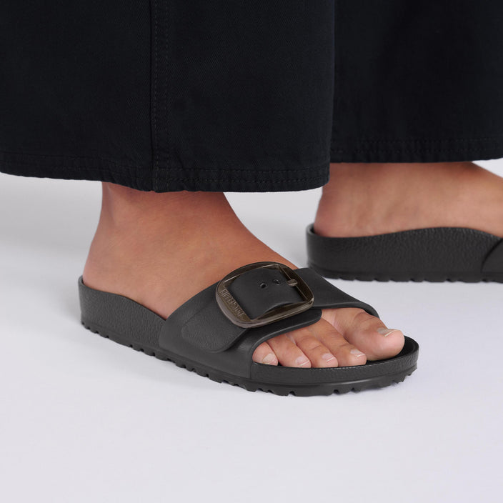 Birkenstock Madrid EVA Big Buckle Black on model 2