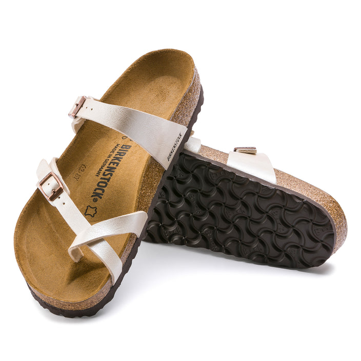 Birkenstock Mayari Graceful Pearl White Birko-Flor sole view