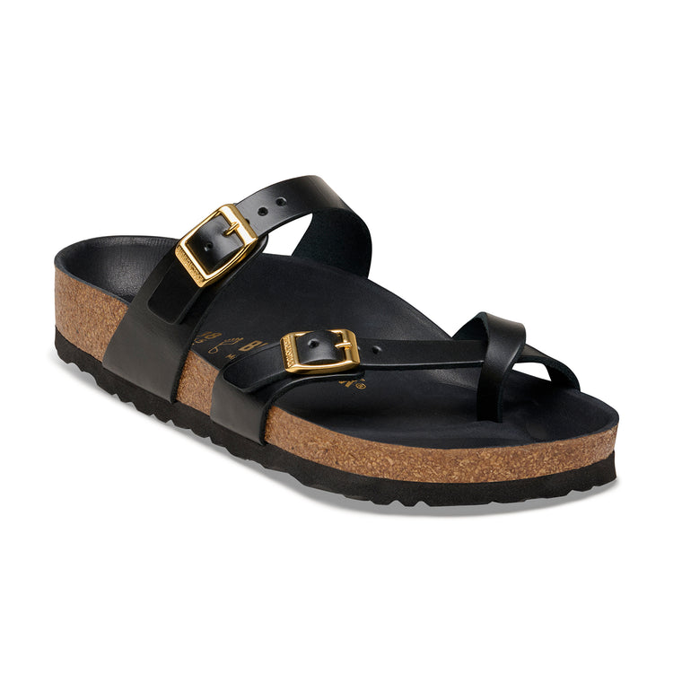 Birkenstock Australia Mayari Semi-Exquisite Black Amalfi Leather 