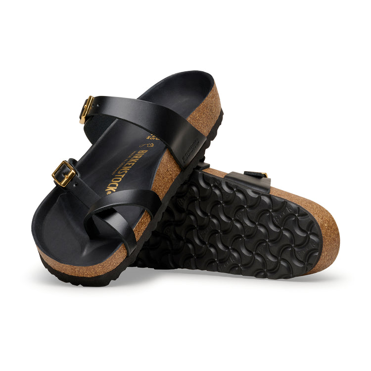 Birkenstock Australia Mayari Semi-Exquisite Black Amalfi Leather sole view
