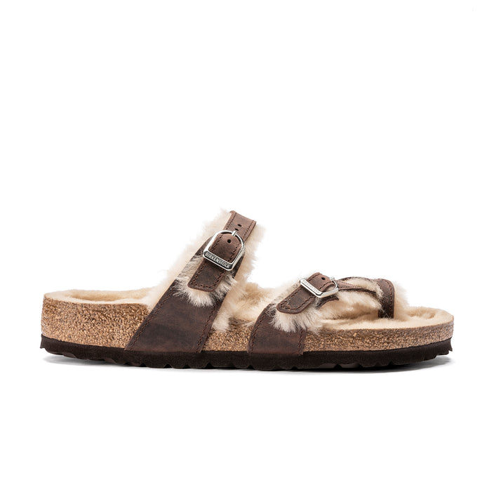 Birkenstock Australia Mayari Shearling Habana Oiled Leather/Shearling side view