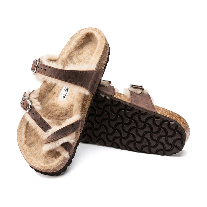 Birkenstock Australia Mayari Shearling Habana Oiled Leather/Shearling sole view