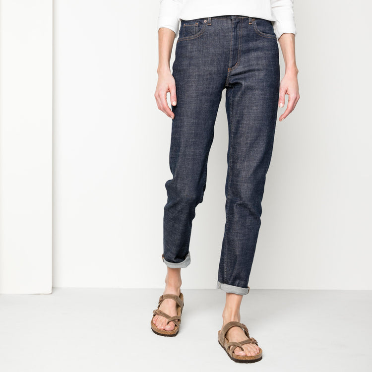 Birkenstock Mayari Tabacco Brown Oiled Leather on model 1