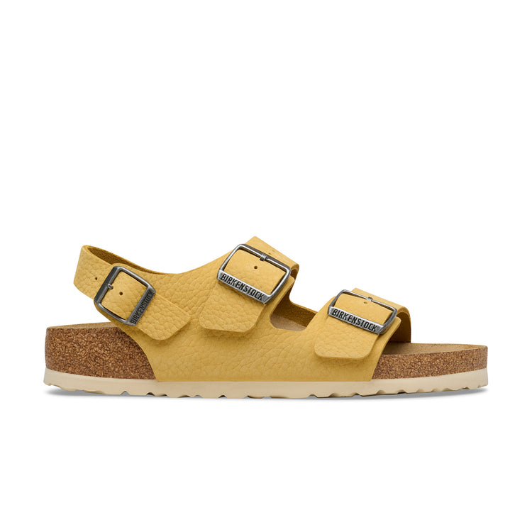 Birkenstock Australia Milano Archive Yellow Tumbled Nubuck Leather side view