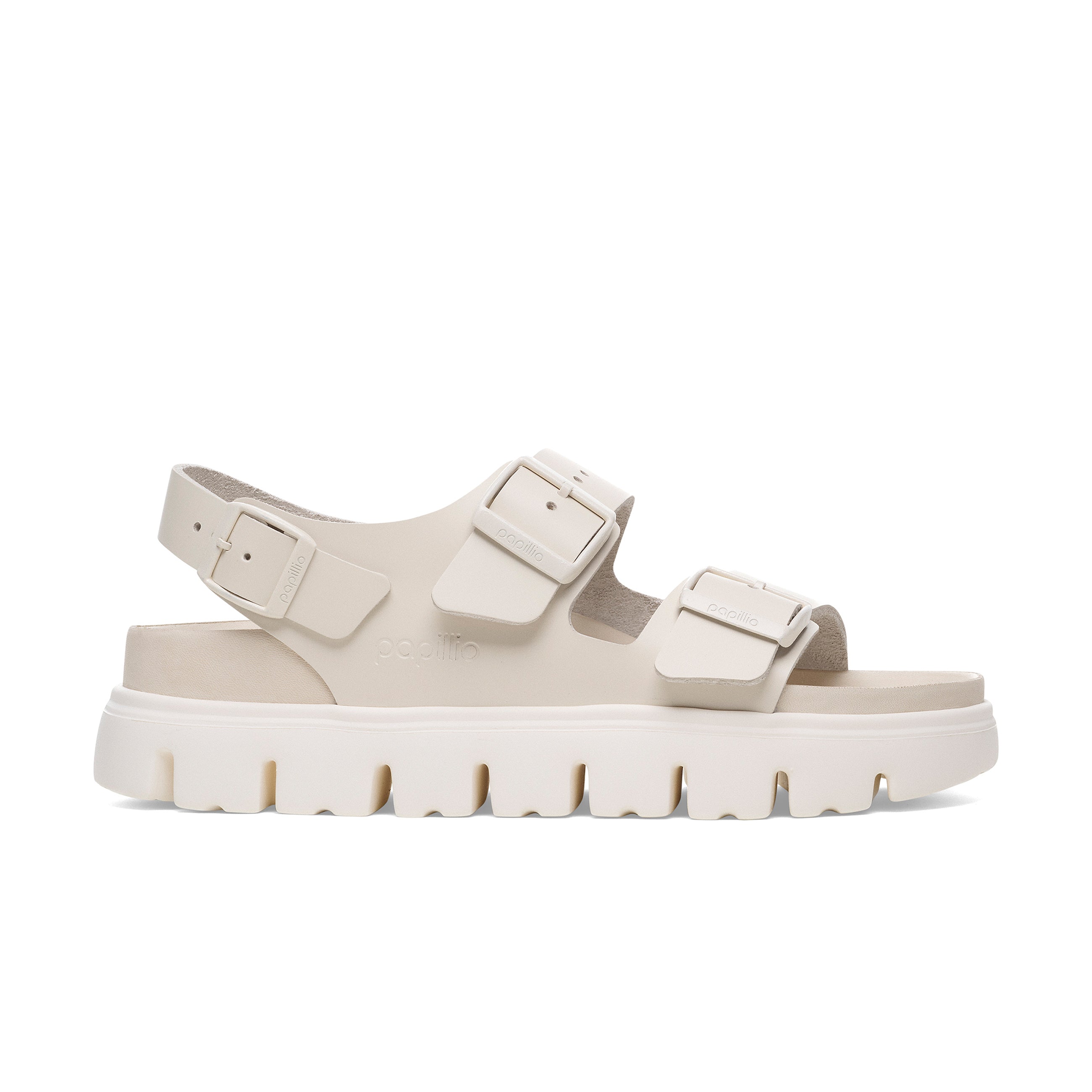 Birkenstock Milano Chunky Exquisite Eggshell Smooth Leather