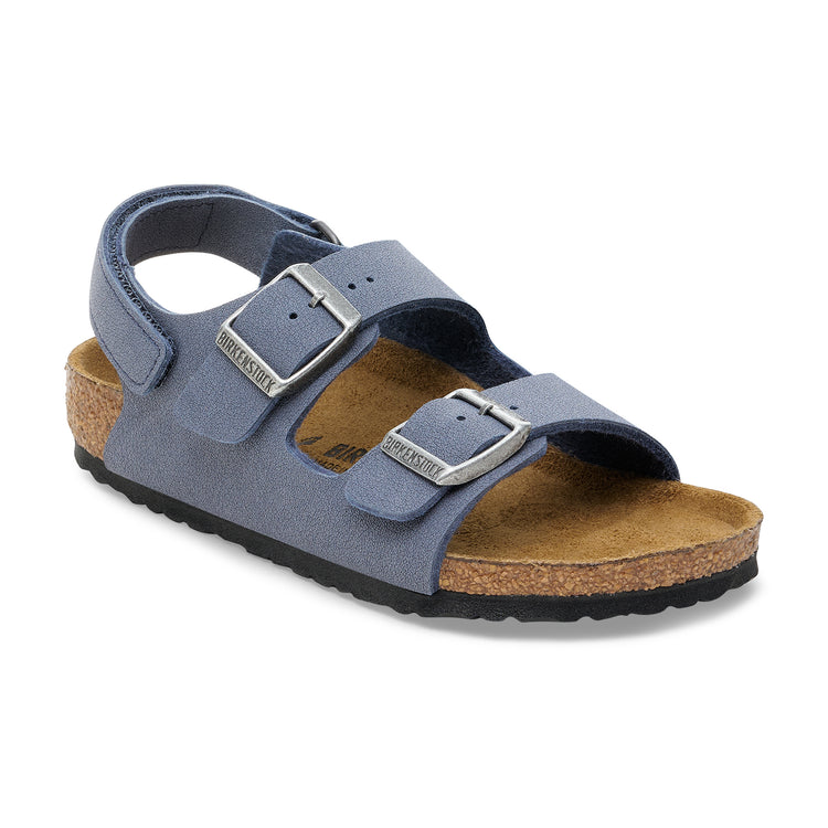 Birkenstock Milano Kids Adjustable Strap Navy BirkiBuc 