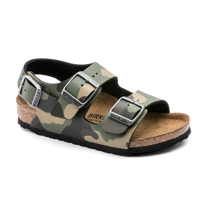 Birkenstock Milano Kids Desert Soil Camo Khaki Birko-Flor 
