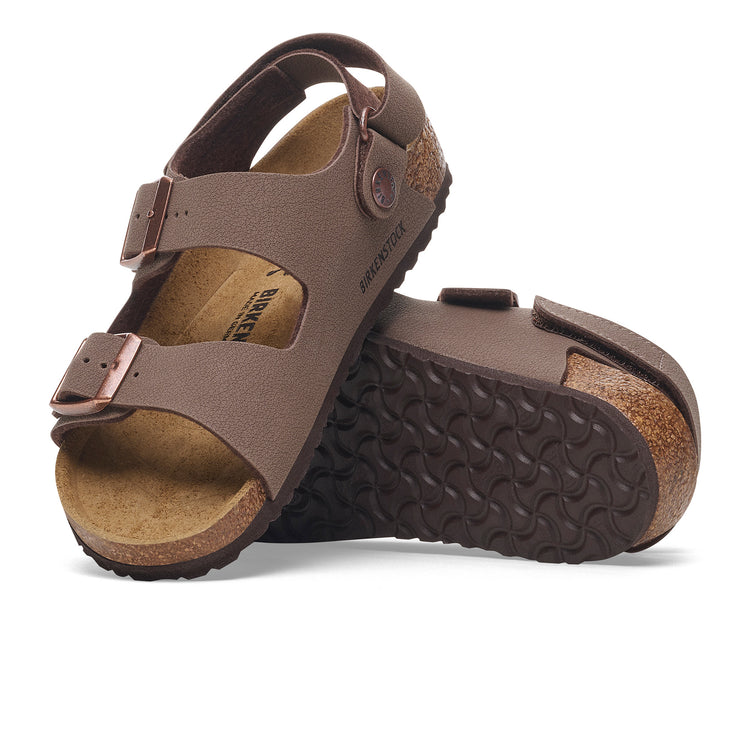 Birkenstock Milano Kids Mocca BirkiBuc sole view