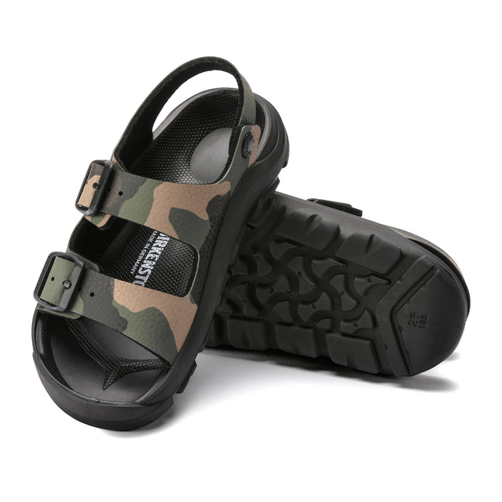 Birkenstock Mogami Kids Desert Soil Camo Khaki Birko-Flor/Polyurethane sole view