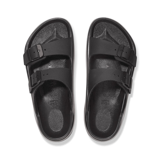 Birknstock Mogami Terra Stealth 2-Strap Black Birko-Flor top view