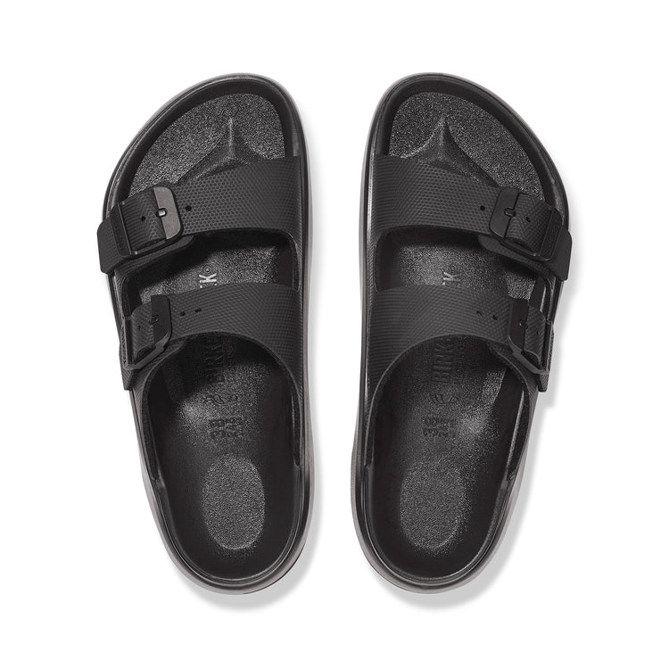 Birknstock Mogami Terra Stealth 2-Strap Black Birko-Flor top view