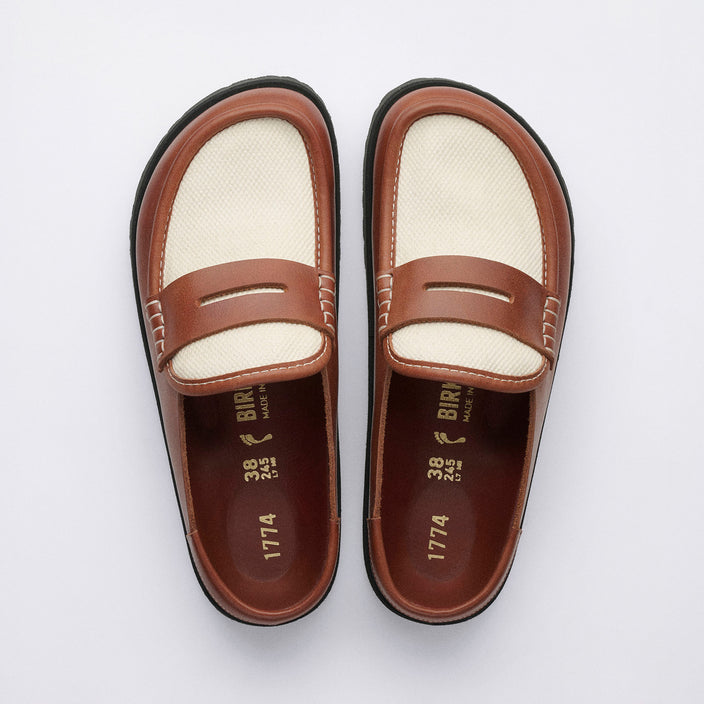 naples wrapped cinnamon canvas smooth leather 1032470
