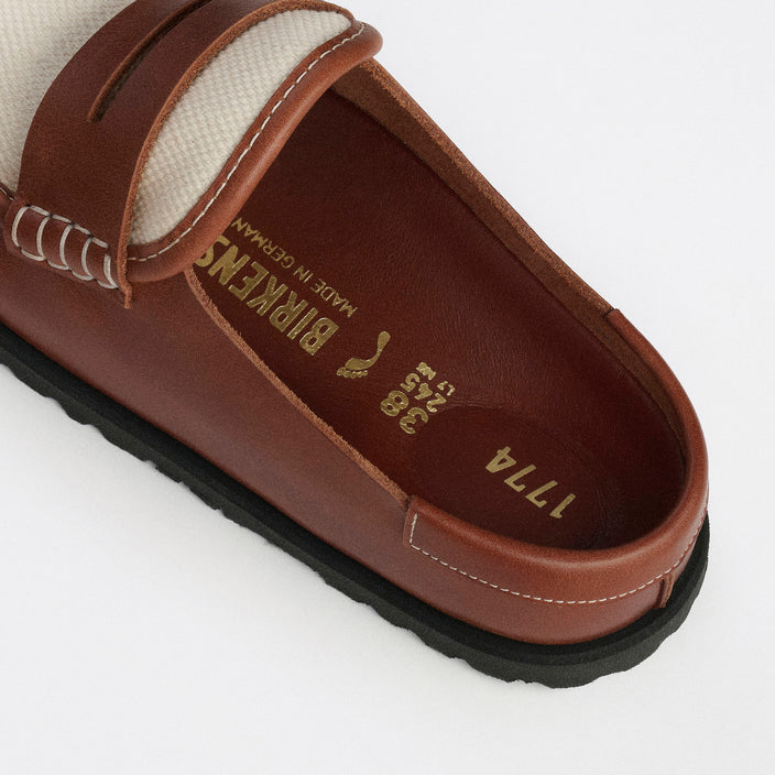 naples wrapped cinnamon canvas smooth leather back 1032470