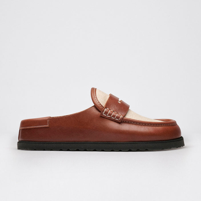 naples wrapped cinnamon canvas smooth leather side 1032470